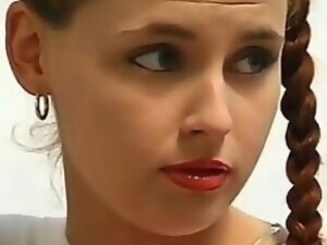 Cute babe gets hard cock. Free vintage clip